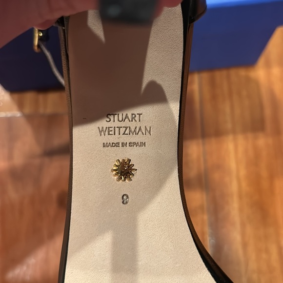 Stuart Weitzman Black Nudistsong Heels size 9B - Picture 8 of 11